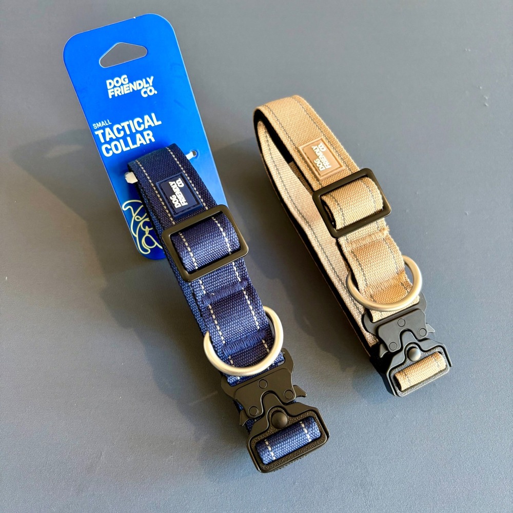 Lot of 2 - Dog Friendly Co Tactical Dog Collar | Sz Small | Reflective‎ Neoprene
